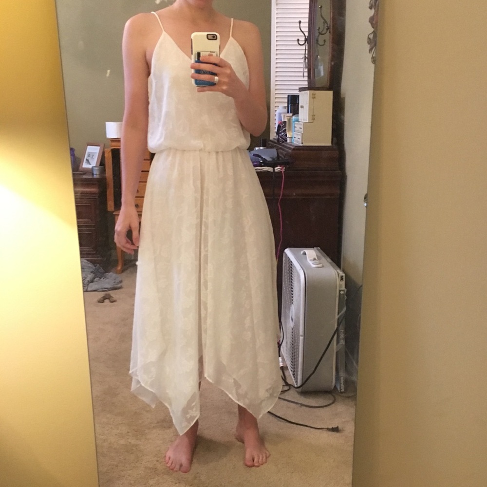 Vintage white boho dress